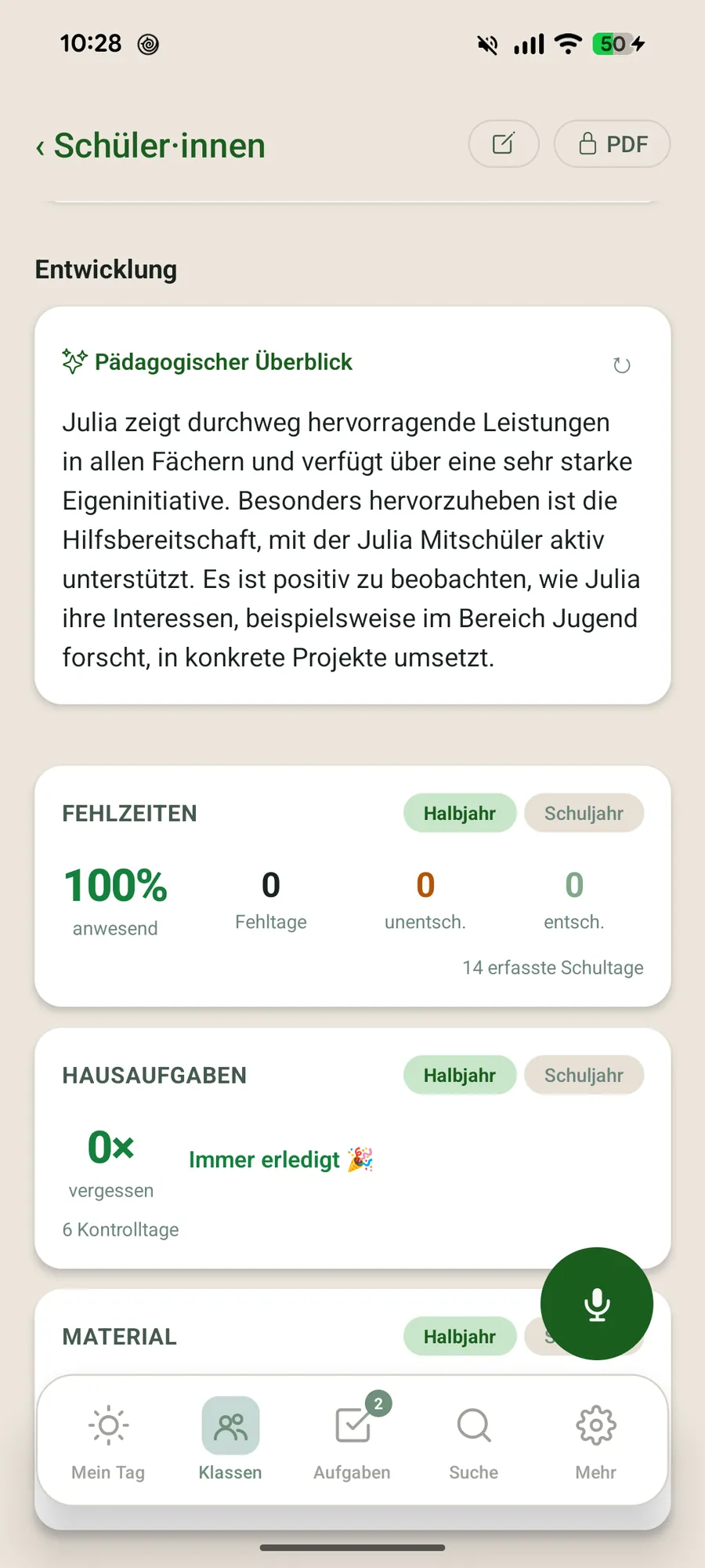 Klassenblick App – KI-Überblick