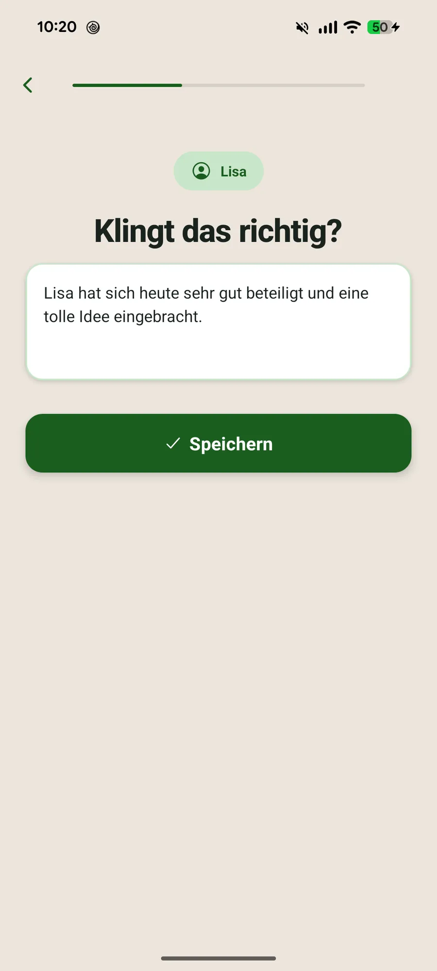 Klassenblick App – Schnellnotiz per Sprache
